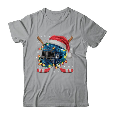 Christmas Ice Hockey Helmet Santa Xmas Men Boys Kids Teen Shirt & Sweatshirt | teecentury