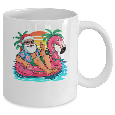 Christmas In July Boys Girls Kids Santa Flamingo Summer Xmas Mug | teecentury