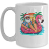 Christmas In July Boys Girls Kids Santa Flamingo Summer Xmas Mug | teecentury