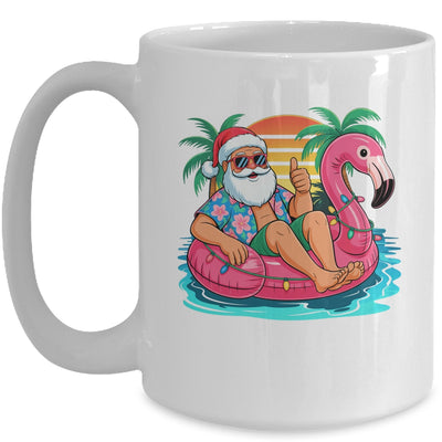 Christmas In July Boys Girls Kids Santa Flamingo Summer Xmas Mug | teecentury