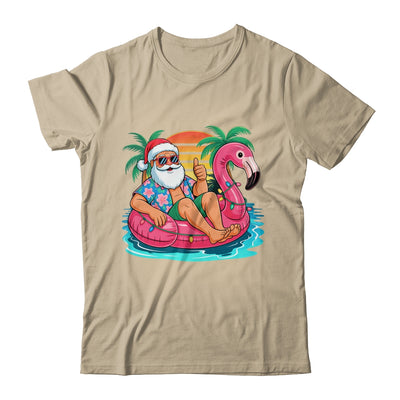 Christmas In July Boys Girls Kids Santa Flamingo Summer Xmas Shirt & Tank Top | teecentury