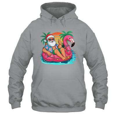 Christmas In July Boys Girls Kids Santa Flamingo Summer Xmas Shirt & Tank Top | teecentury