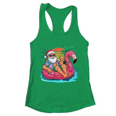 Christmas In July Boys Girls Kids Santa Flamingo Summer Xmas Shirt & Tank Top | teecentury