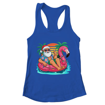 Christmas In July Boys Girls Kids Santa Flamingo Summer Xmas Shirt & Tank Top | teecentury