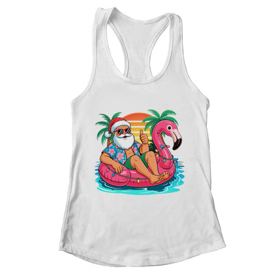 Christmas In July Boys Girls Kids Santa Flamingo Summer Xmas Shirt & Tank Top | teecentury