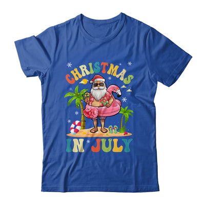 Christmas In July Funny Santa Summer Beach Vacation Shirt & Tank Top | teecentury