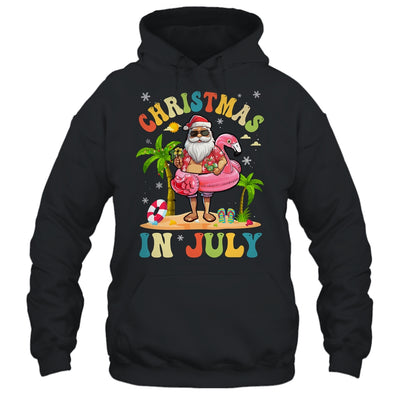 Christmas In July Funny Santa Summer Beach Vacation Shirt & Tank Top | teecentury