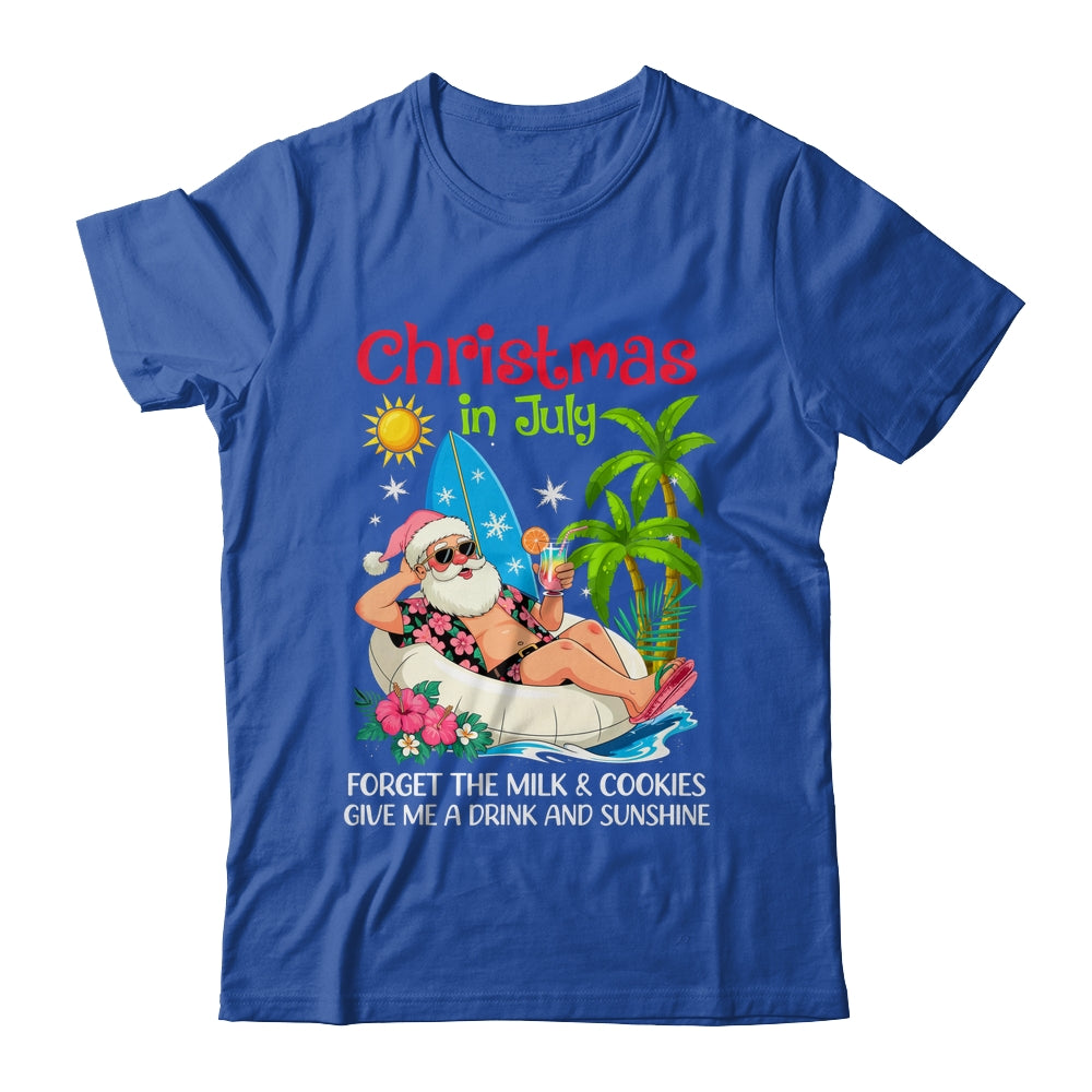 Christmas In July Palm Tree Beach Hawaii Summer Santa Mens Shirt & Tank Top | teecentury