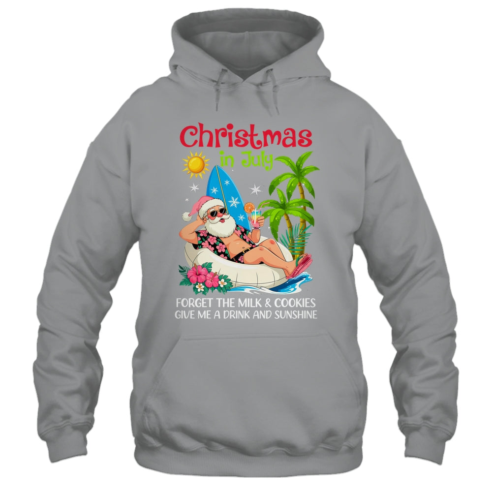 Christmas In July Palm Tree Beach Hawaii Summer Santa Mens Shirt & Tank Top | teecentury