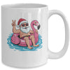 Christmas In July Santa Flamingo Summer Xmas Boys Kids Mug | teecentury