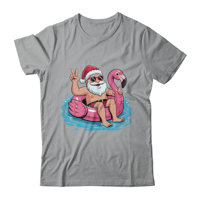 Christmas In July Santa Flamingo Summer Xmas Boys Kids Shirt & Tank Top | teecentury