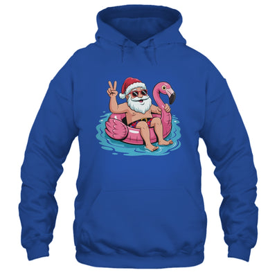 Christmas In July Santa Flamingo Summer Xmas Boys Kids Shirt & Tank Top | teecentury