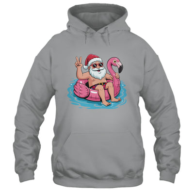 Christmas In July Santa Flamingo Summer Xmas Boys Kids Shirt & Tank Top | teecentury