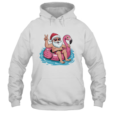 Christmas In July Santa Flamingo Summer Xmas Boys Kids Shirt & Tank Top | teecentury