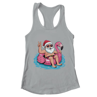 Christmas In July Santa Flamingo Summer Xmas Boys Kids Shirt & Tank Top | teecentury