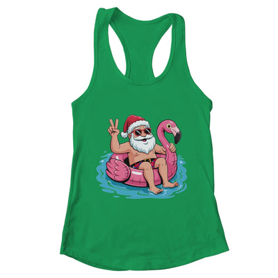 Christmas In July Santa Flamingo Summer Xmas Boys Kids Shirt & Tank Top | teecentury