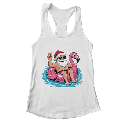 Christmas In July Santa Flamingo Summer Xmas Boys Kids Shirt & Tank Top | teecentury