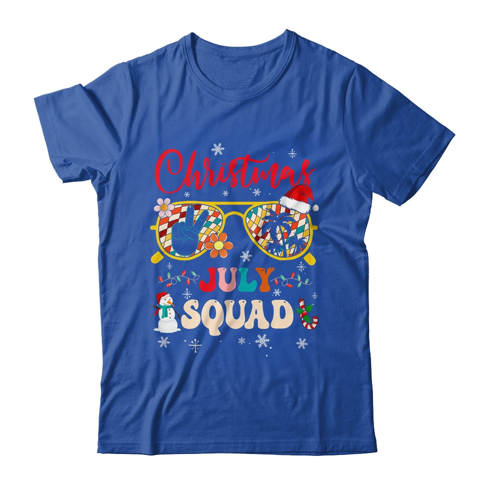 Christmas In July Squad Sunglasses Summer Beach Funny Women Shirt & Tank Top | teecentury