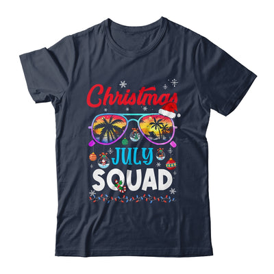 Christmas In July Squad Sunglasses Summer Beach Funny Xmas Shirt & Tank Top | teecentury