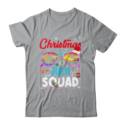 Christmas In July Squad Sunglasses Summer Beach Funny Xmas Shirt & Tank Top | teecentury