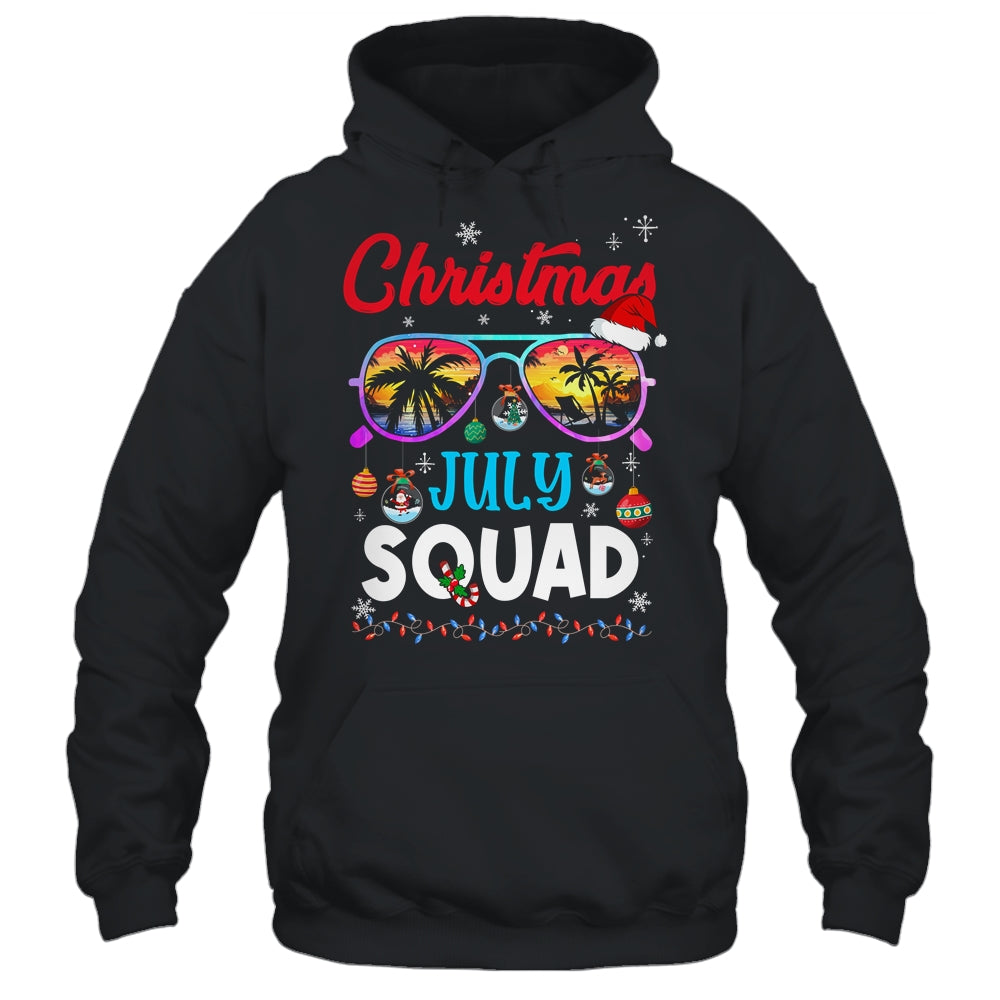 Christmas In July Squad Sunglasses Summer Beach Funny Xmas Shirt & Tank Top | teecentury
