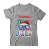 Christmas In July Summer Vacation Hawaii Santa USA Flag Men Shirt & Tank Top | teecentury
