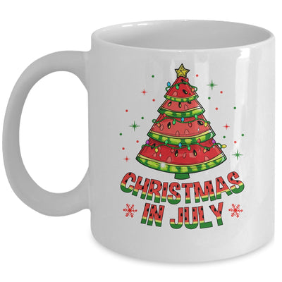 Christmas In July Watermelon Tree Summer Mens Womens Kids Mug | teecentury