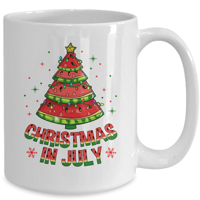 Christmas In July Watermelon Tree Summer Mens Womens Kids Mug | teecentury