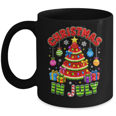 Christmas In July Watermelon Xmas Tree Summer Men Women Kids Mug | teecentury