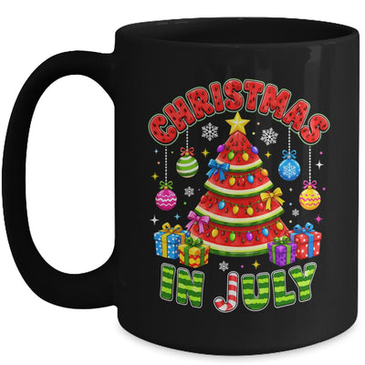 Christmas In July Watermelon Xmas Tree Summer Men Women Kids Mug | teecentury