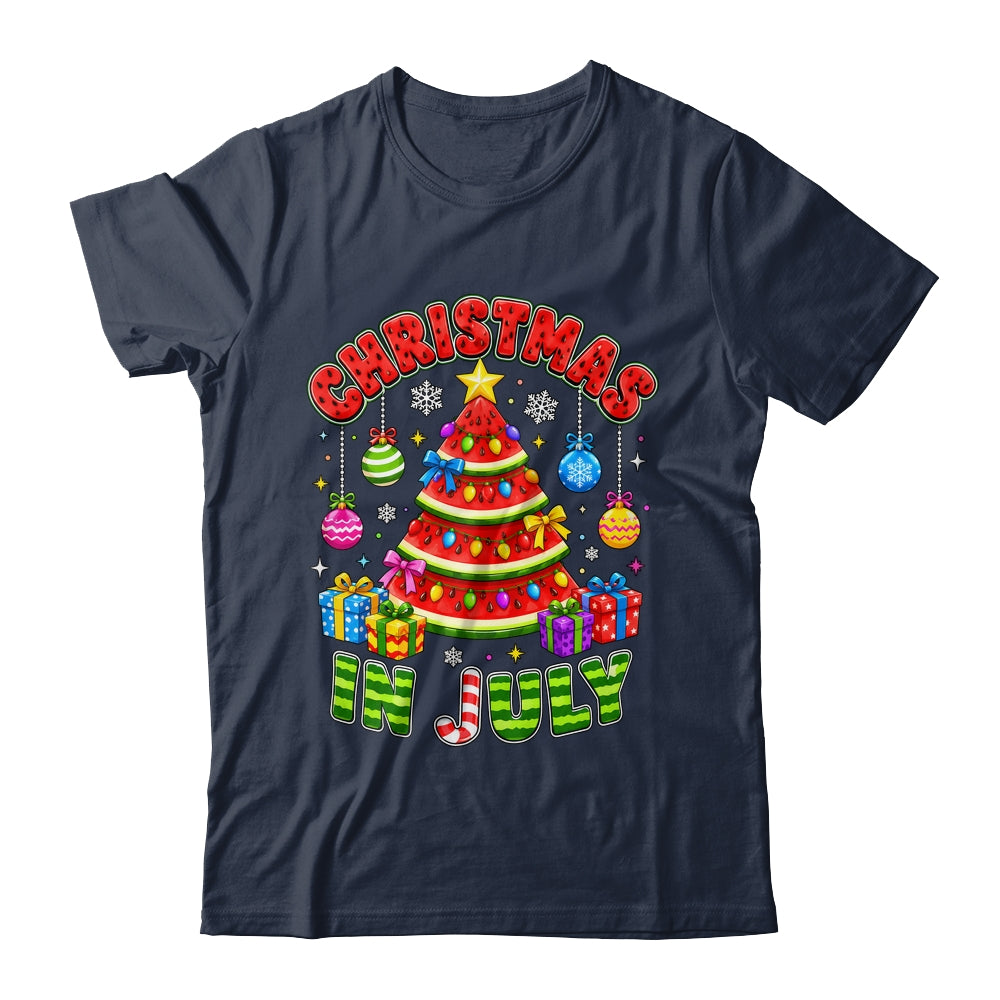 Christmas In July Watermelon Xmas Tree Summer Men Women Kids Shirt & Tank Top | teecentury