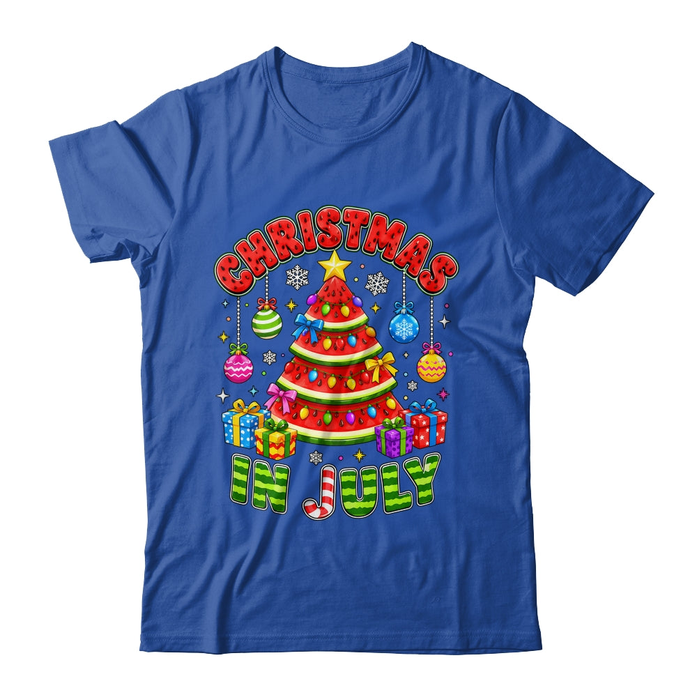 Christmas In July Watermelon Xmas Tree Summer Men Women Kids Shirt & Tank Top | teecentury