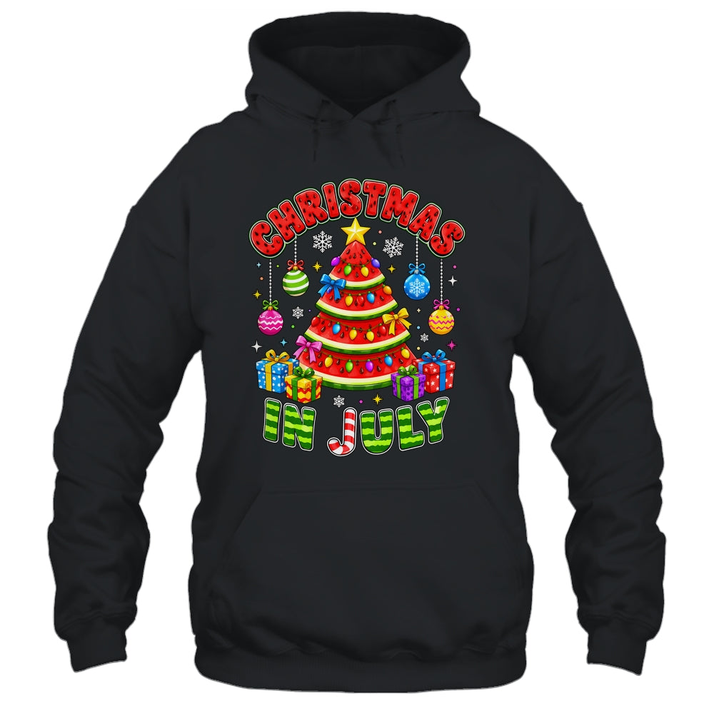 Christmas In July Watermelon Xmas Tree Summer Men Women Kids Shirt & Tank Top | teecentury