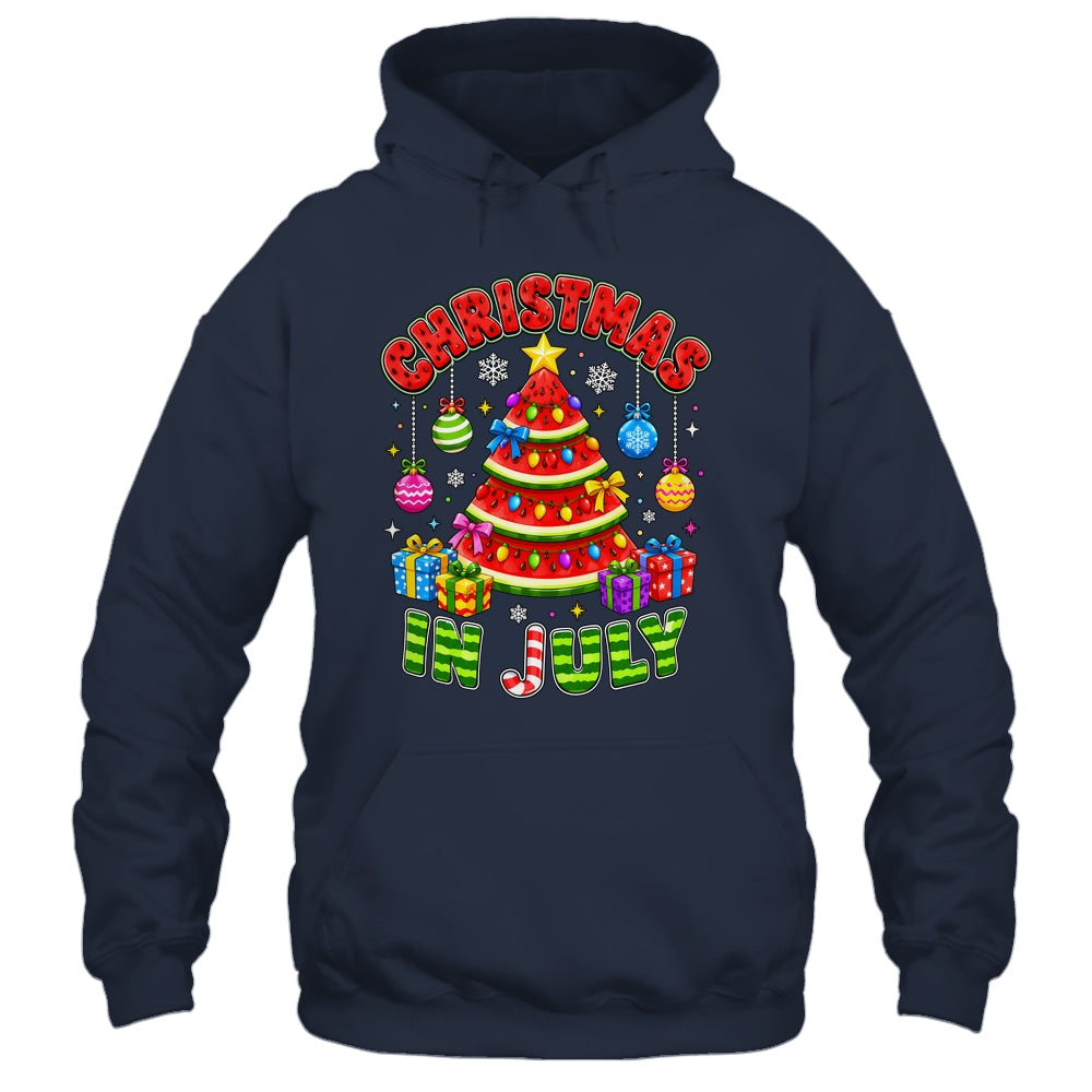 Christmas In July Watermelon Xmas Tree Summer Men Women Kids Shirt & Tank Top | teecentury