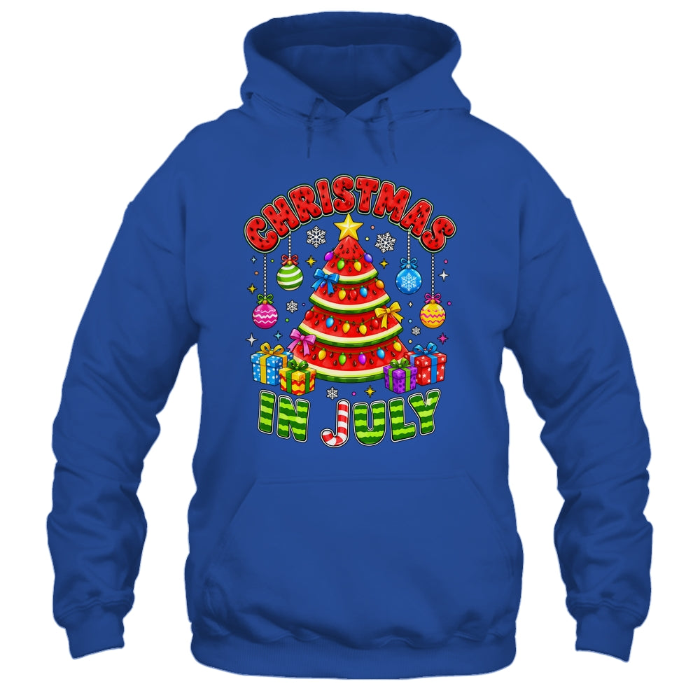 Christmas In July Watermelon Xmas Tree Summer Men Women Kids Shirt & Tank Top | teecentury