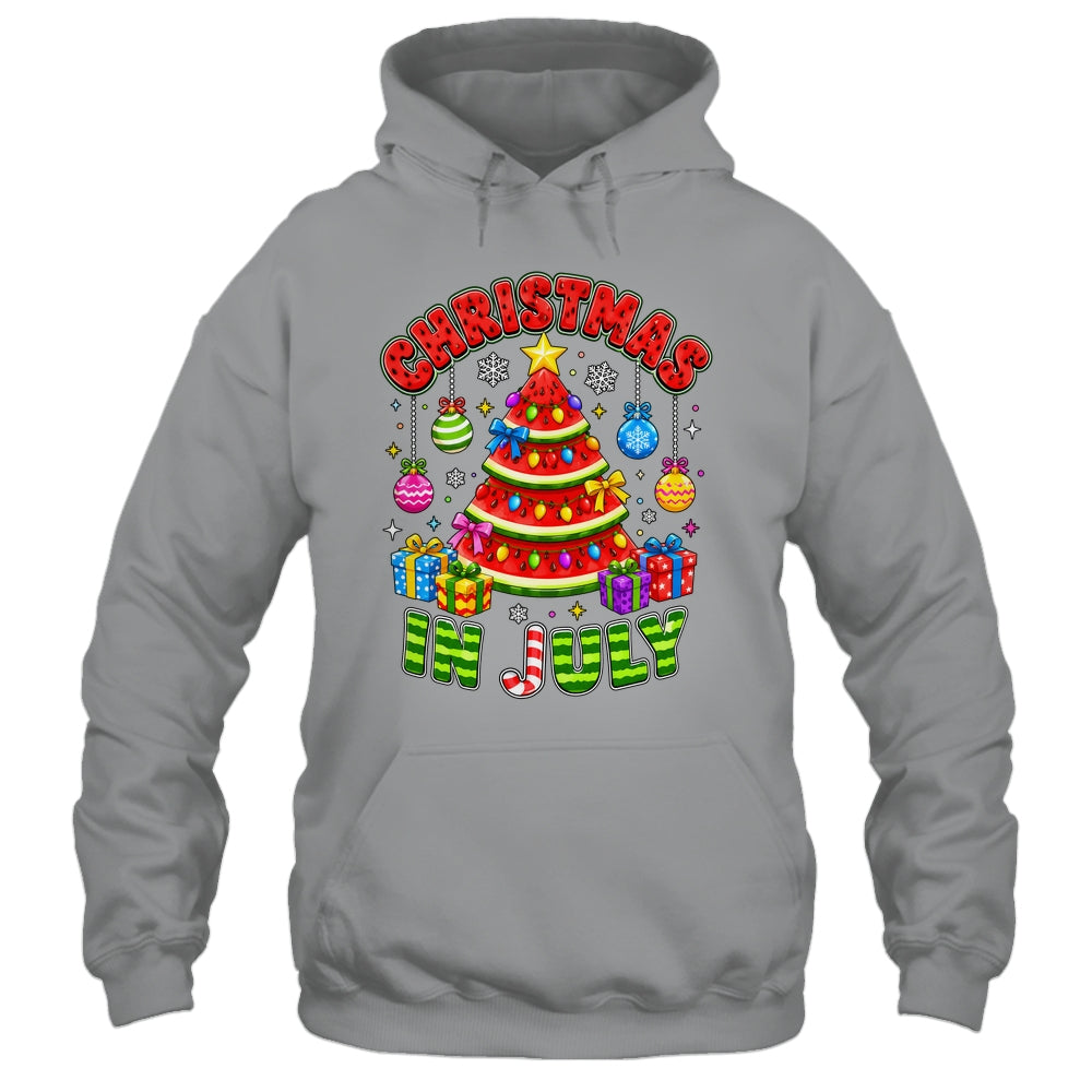 Christmas In July Watermelon Xmas Tree Summer Men Women Kids Shirt & Tank Top | teecentury