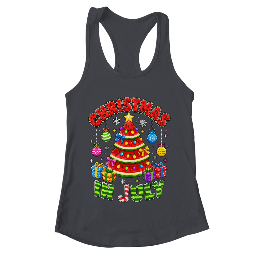 Christmas In July Watermelon Xmas Tree Summer Men Women Kids Shirt & Tank Top | teecentury