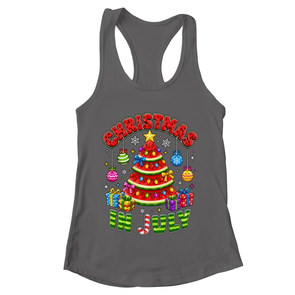 Christmas In July Watermelon Xmas Tree Summer Men Women Kids Shirt & Tank Top | teecentury