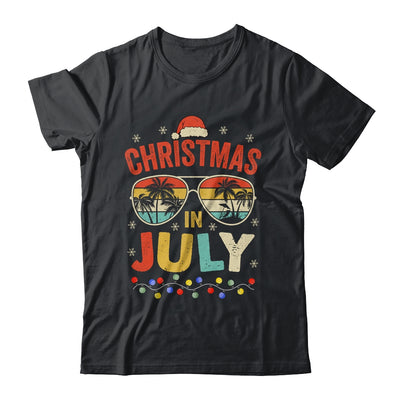 Christmas In July With Vintage Sunglasses For Summer Xmas Shirt & Tank Top | teecentury