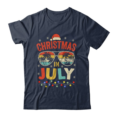 Christmas In July With Vintage Sunglasses For Summer Xmas Shirt & Tank Top | teecentury