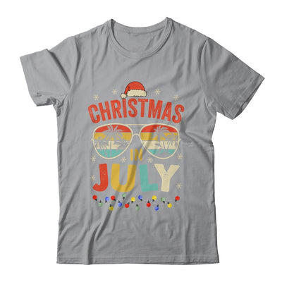Christmas In July With Vintage Sunglasses For Summer Xmas Shirt & Tank Top | teecentury