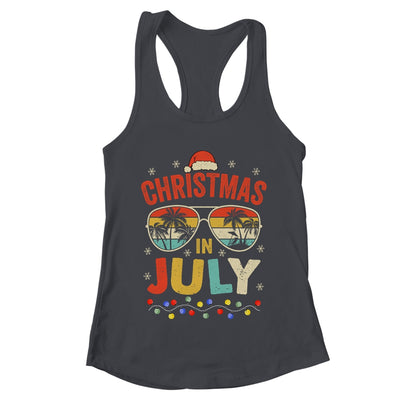 Christmas In July With Vintage Sunglasses For Summer Xmas Shirt & Tank Top | teecentury