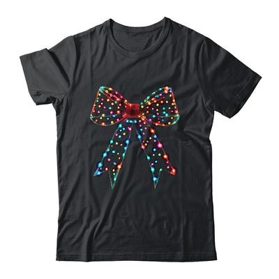 Christmas Light Coquette Bow Christmas Season New Year Retro Shirt & Sweatshirt | teecentury