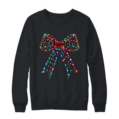 Christmas Light Coquette Bow Christmas Season New Year Retro Shirt & Sweatshirt | teecentury