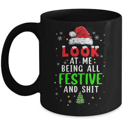 Christmas Look At Me Being All Festive Humorous Xmas Mug | teecentury