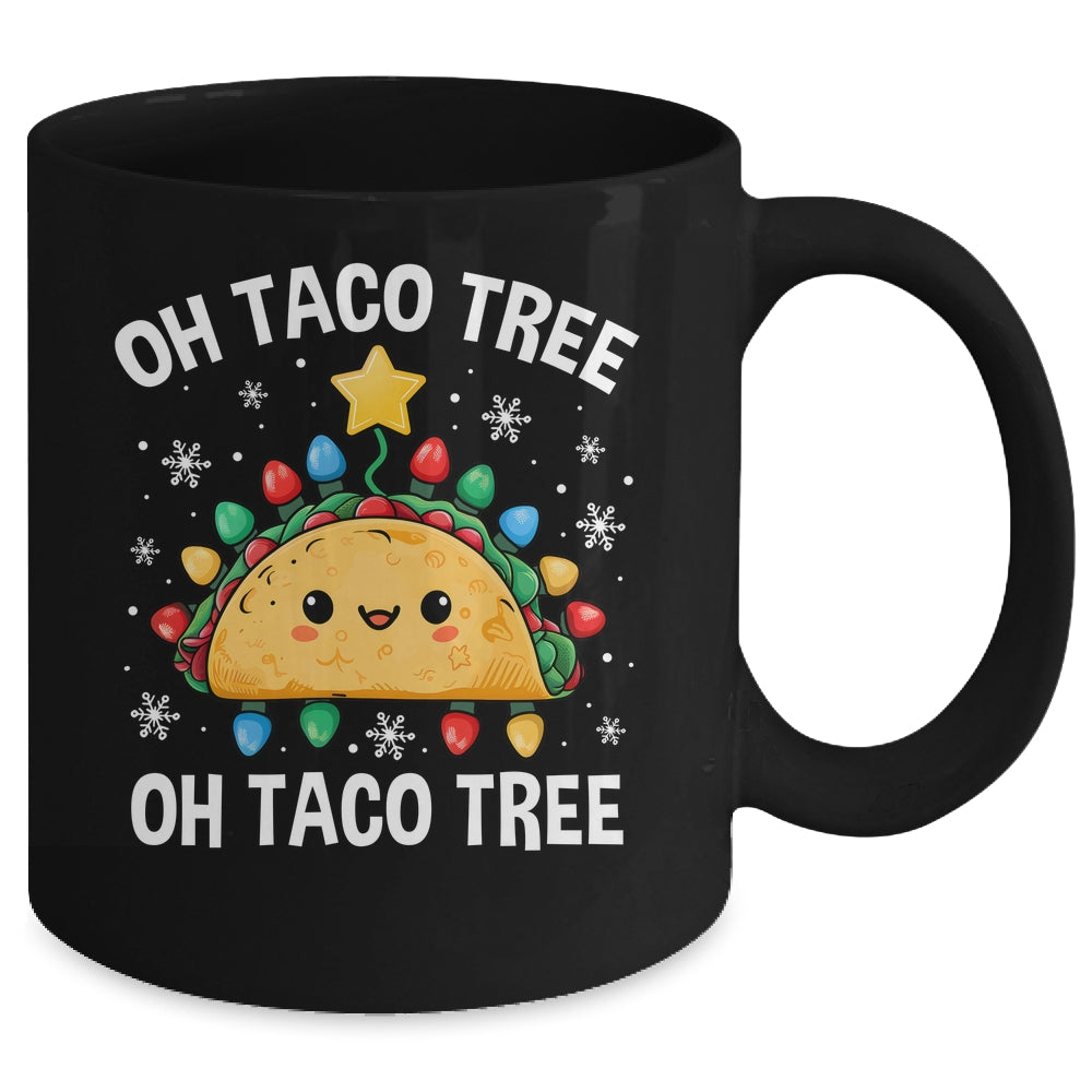 Christmas Oh Taco Tree Xmas Mexican Food Men Women Boys Kids Mug | teecentury