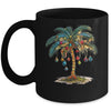 Christmas Palm Tree Women Funny Hawaiian Beach Tropical Xmas Mug | teecentury