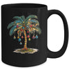 Christmas Palm Tree Women Funny Hawaiian Beach Tropical Xmas Mug | teecentury