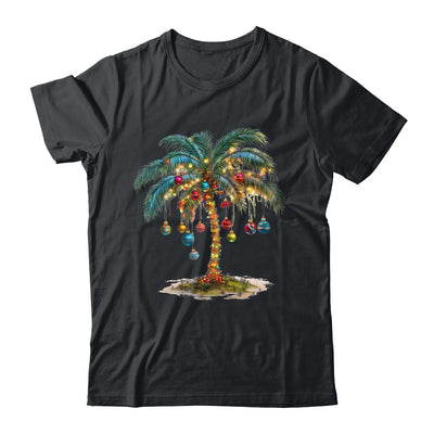 Christmas Palm Tree Women Funny Hawaiian Beach Tropical Xmas Shirt & Sweatshirt | teecentury