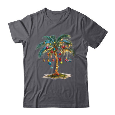 Christmas Palm Tree Women Funny Hawaiian Beach Tropical Xmas Shirt & Sweatshirt | teecentury